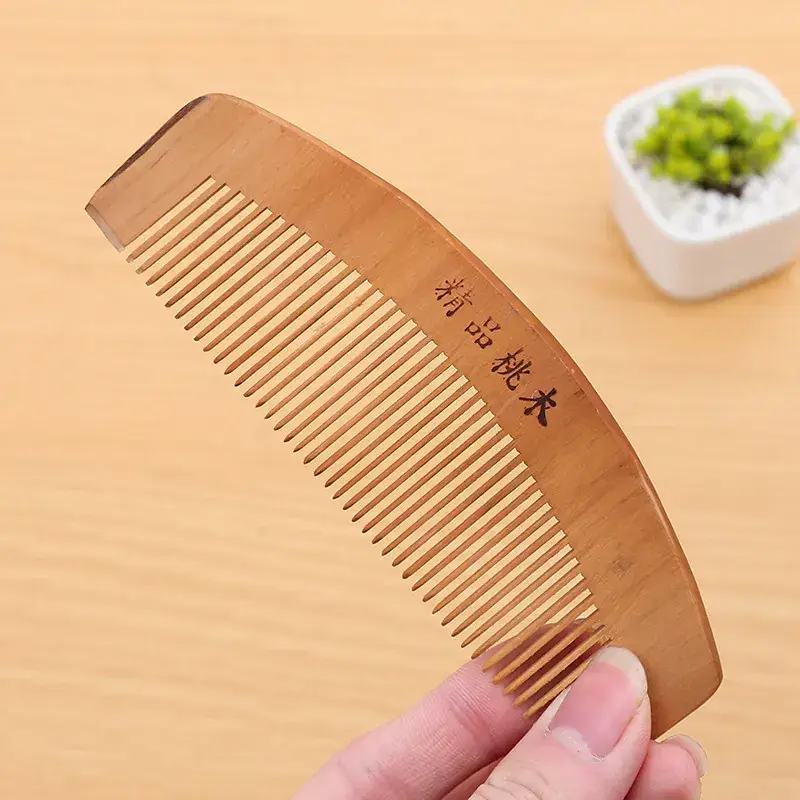 Wooden Scalp Comb 8-14cm Anti-Static Wooden Hair Tool