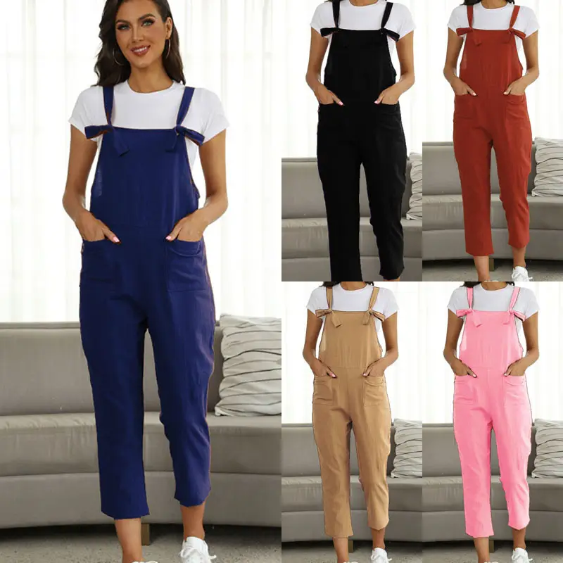 2022 Casual Belt Pants Set Large Beige - Image 7