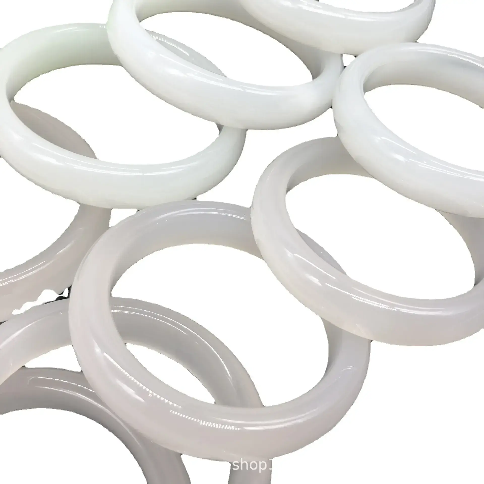White Jade Bangle for Women Yunfu Afghanistan Simple Personalized - Image 5