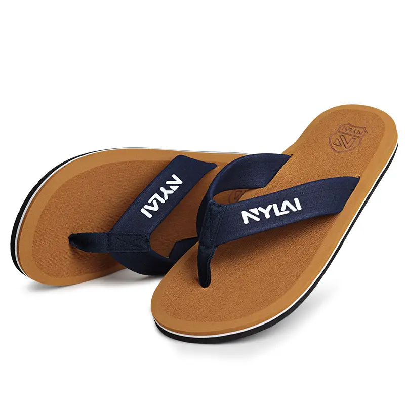 2025 Beckham Navy EVA Flip Flops Plus Size - Image 3