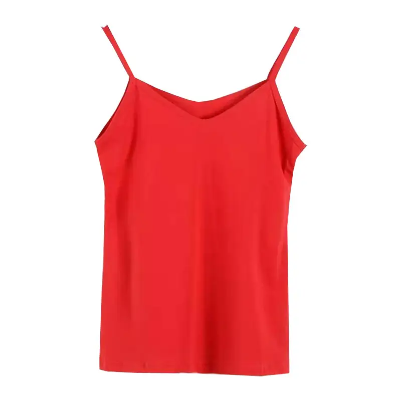 Lycra Cotton Camisole Women Candy Color Sports Vest - Image 16