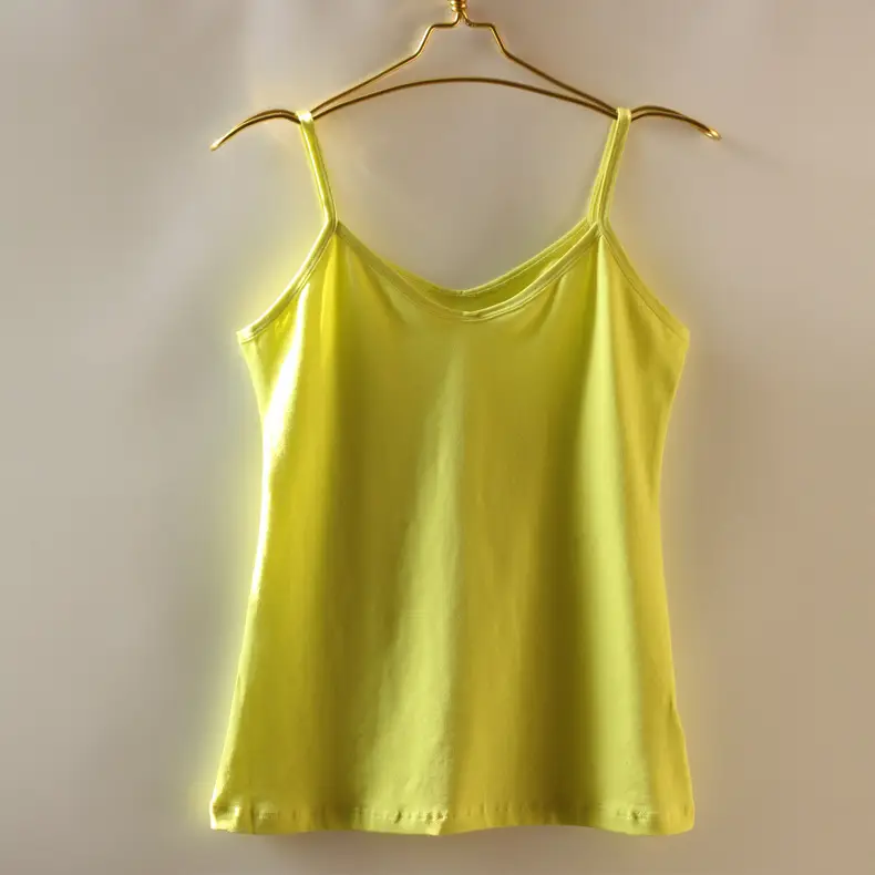 Lycra Cotton Camisole Women Candy Color Sports Vest - Image 13