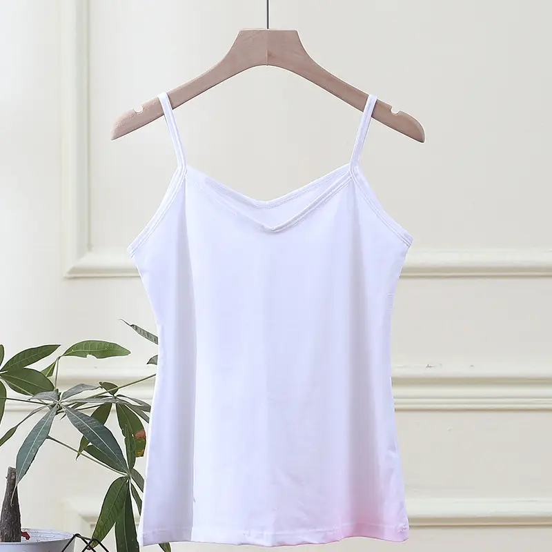 Lycra Cotton Camisole Women Candy Color Sports Vest - Image 2
