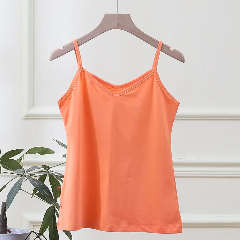 Lycra Cotton Camisole Women Candy Color Sports Vest - Image 7