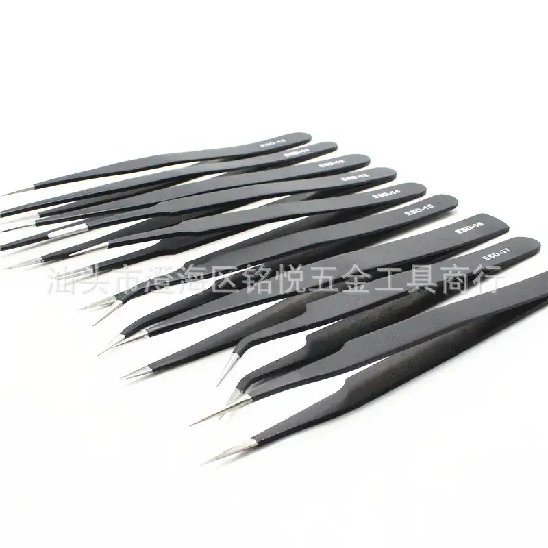 Stainless Steel Eyelash Grafting Tweezers Multi-Size - Image 2