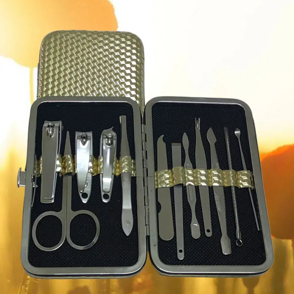 12-Piece Nail Manicure Tool Set with Clipper & Clippers - Image 31