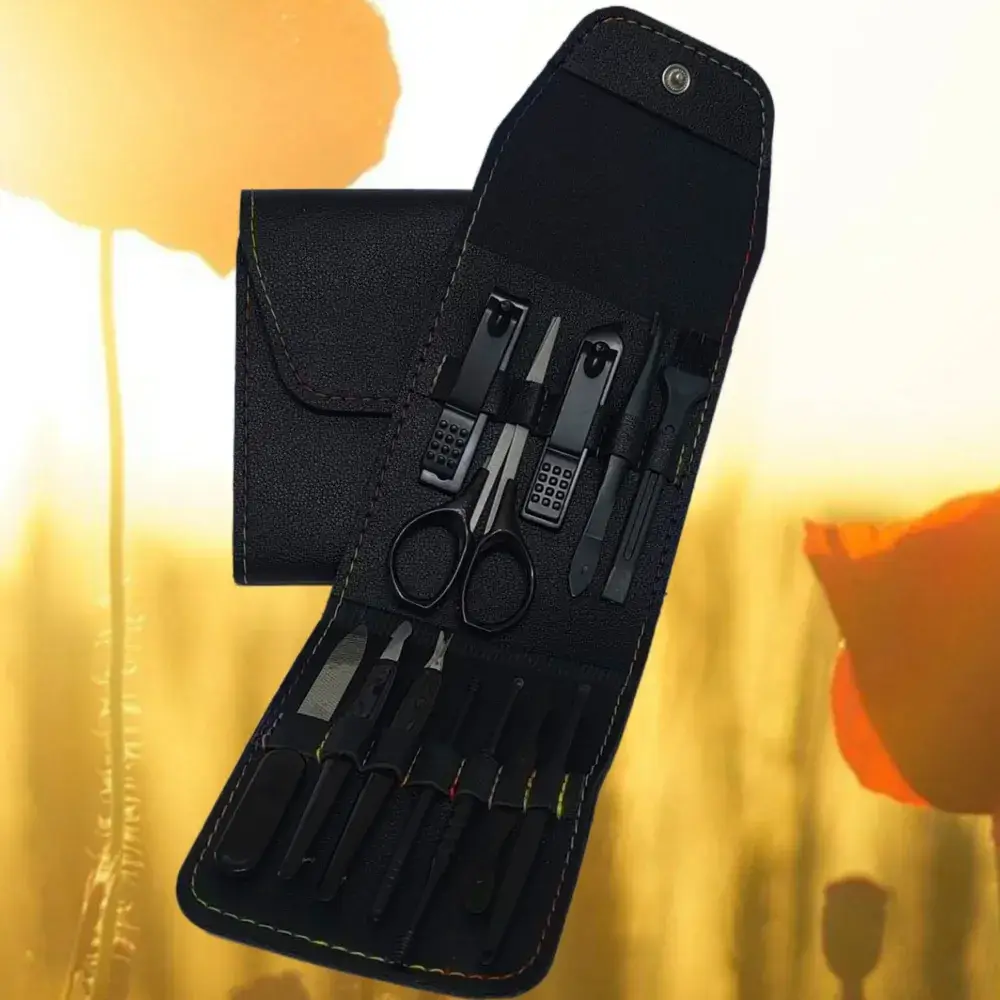 12-Piece Nail Manicure Tool Set with Clipper & Clippers - Image 12