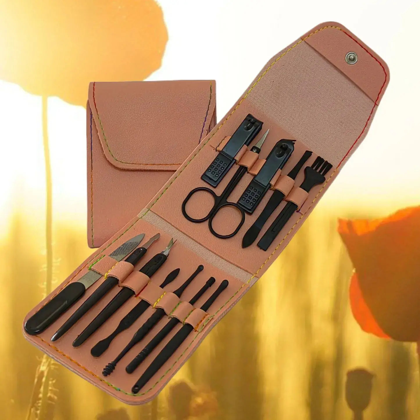 12-Piece Nail Manicure Tool Set with Clipper & Clippers - Image 19