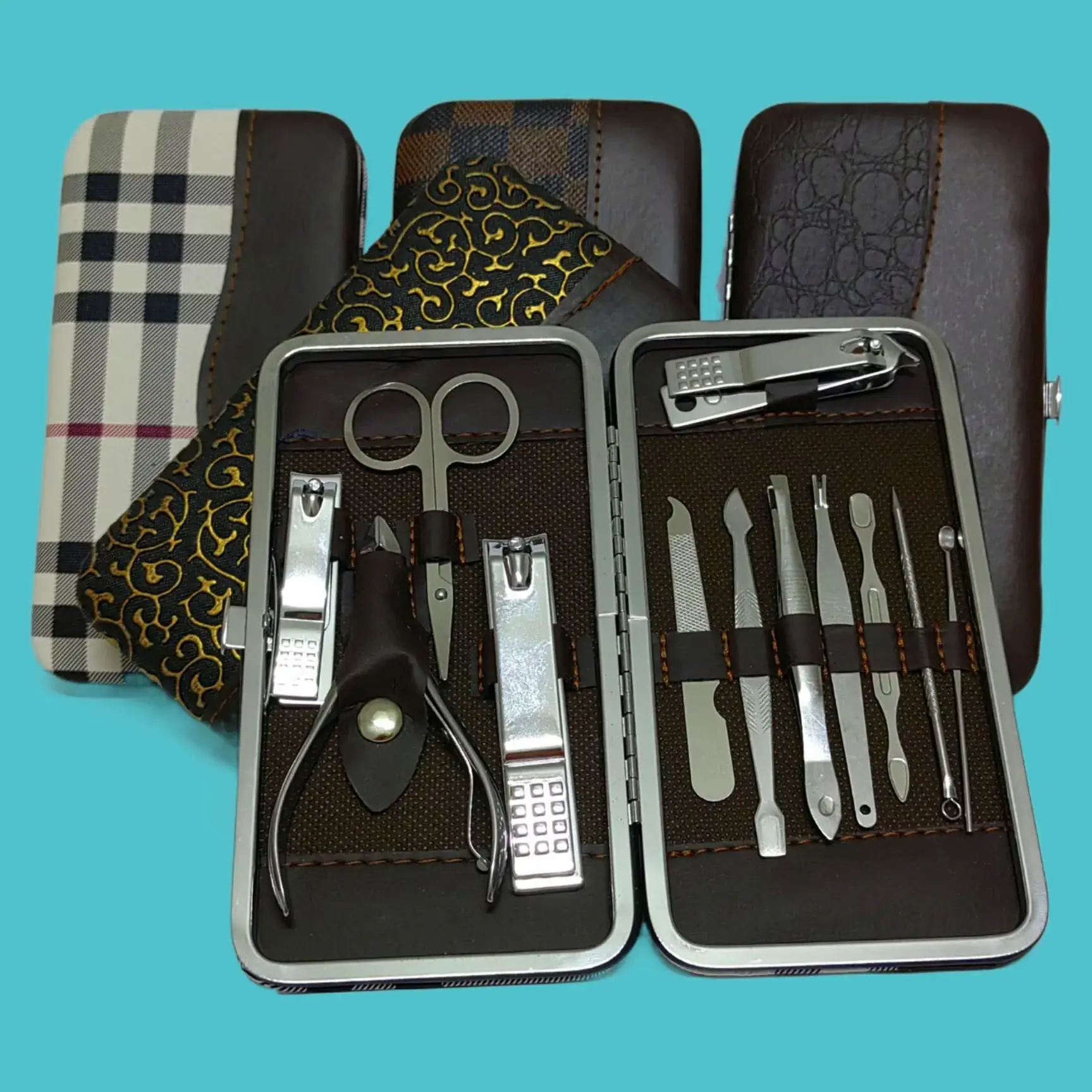 12-Piece Nail Manicure Tool Set with Clipper & Clippers - Image 2