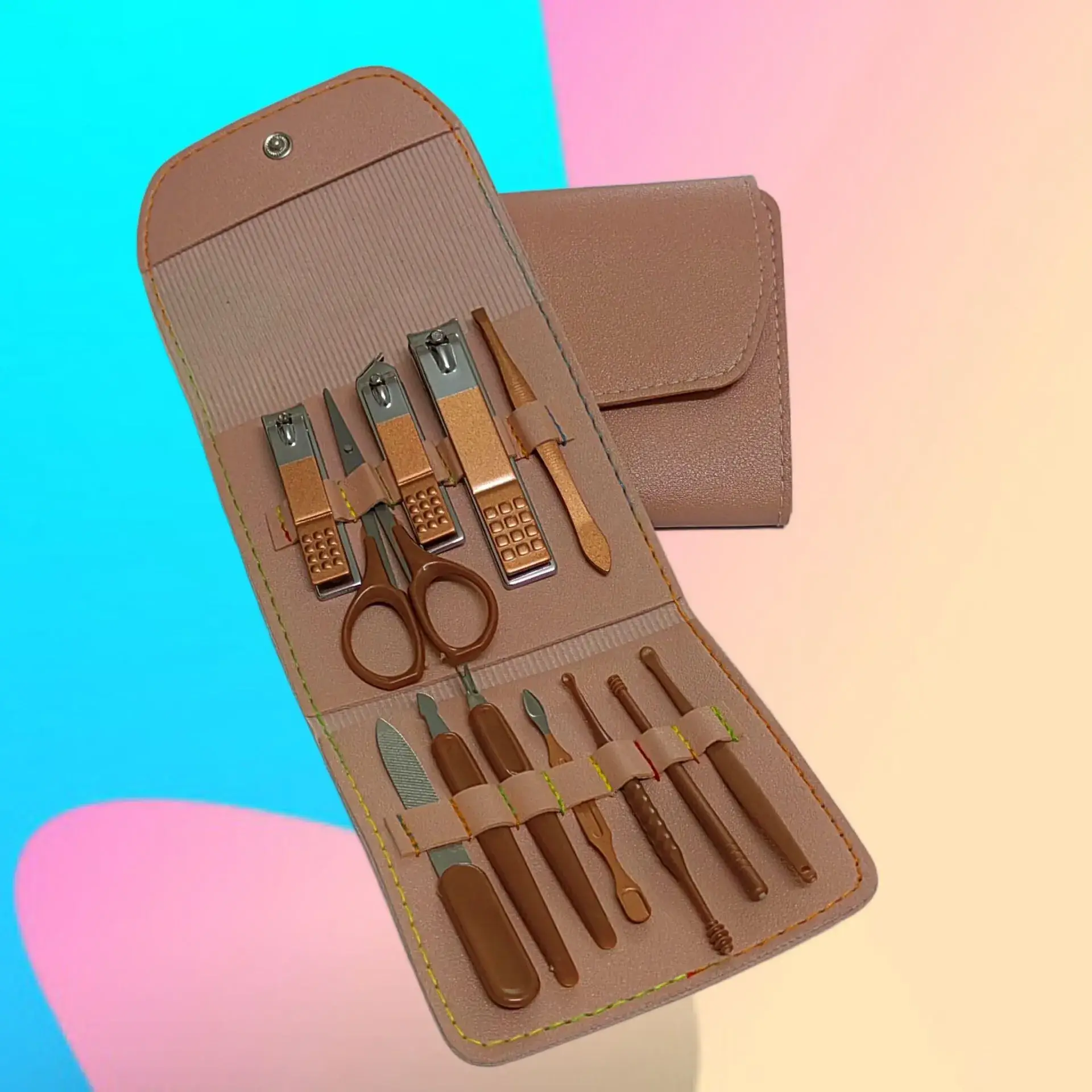 12-Piece Nail Manicure Tool Set with Clipper & Clippers - Image 22