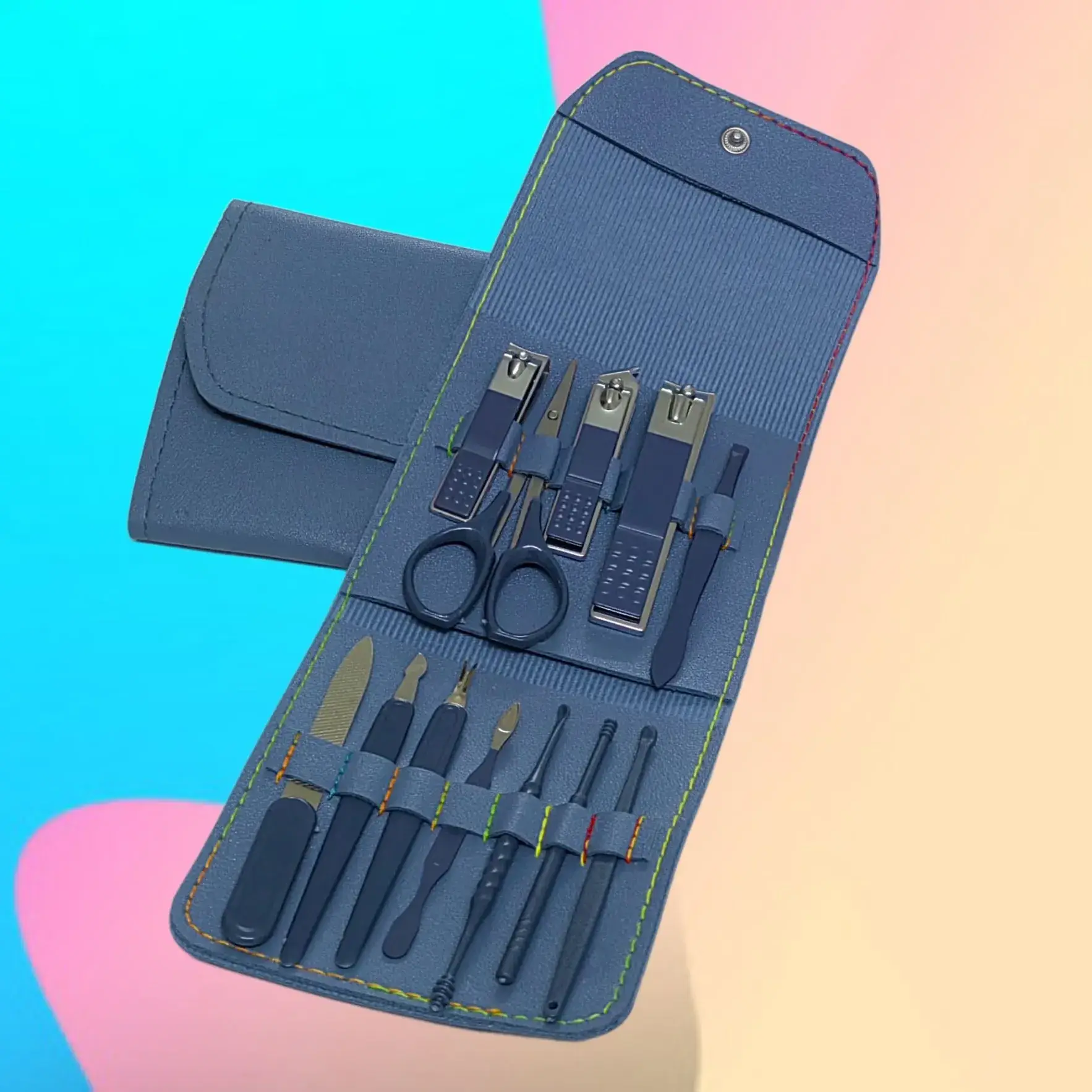 12-Piece Nail Manicure Tool Set with Clipper & Clippers - Image 23