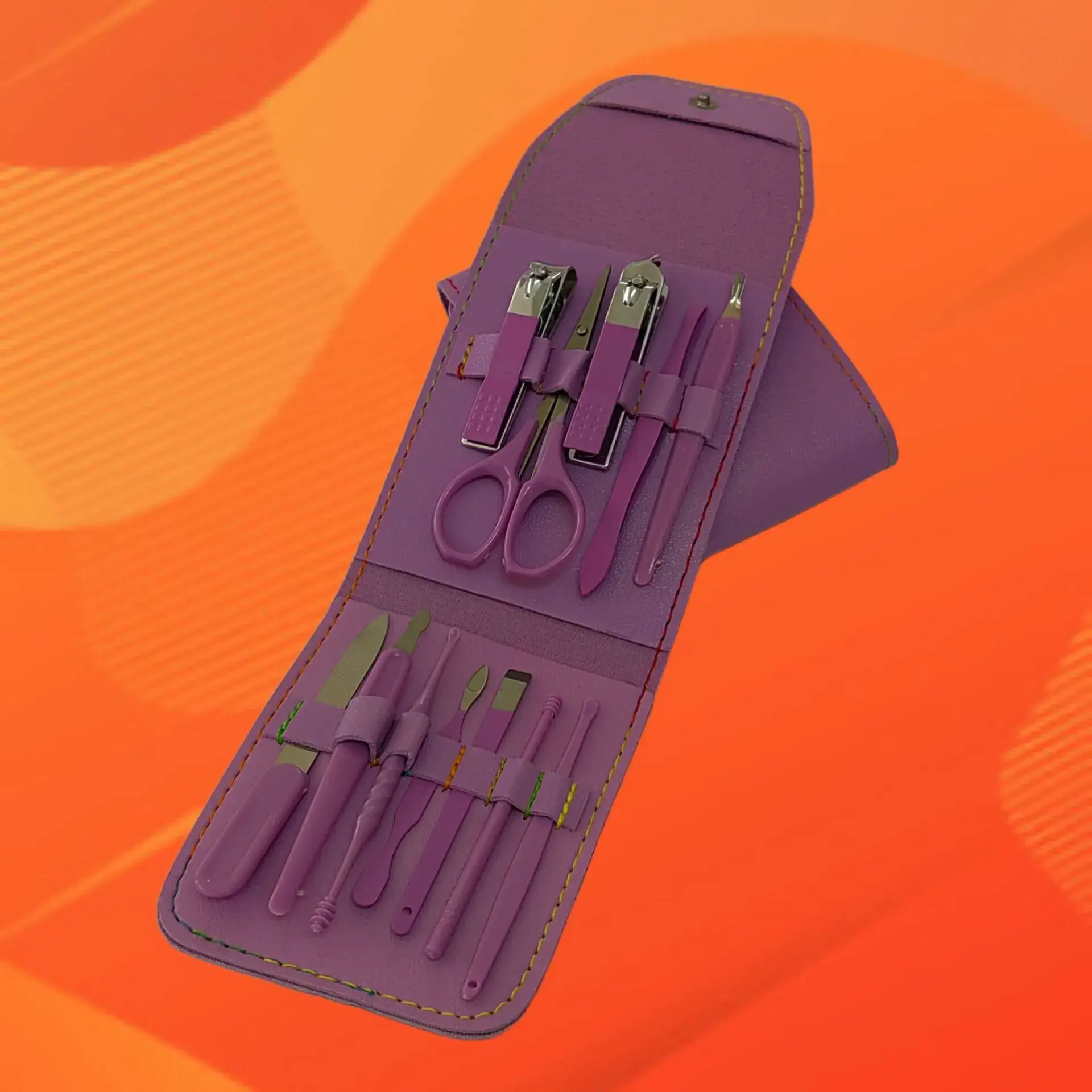 12-Piece Nail Manicure Tool Set with Clipper & Clippers - Image 26
