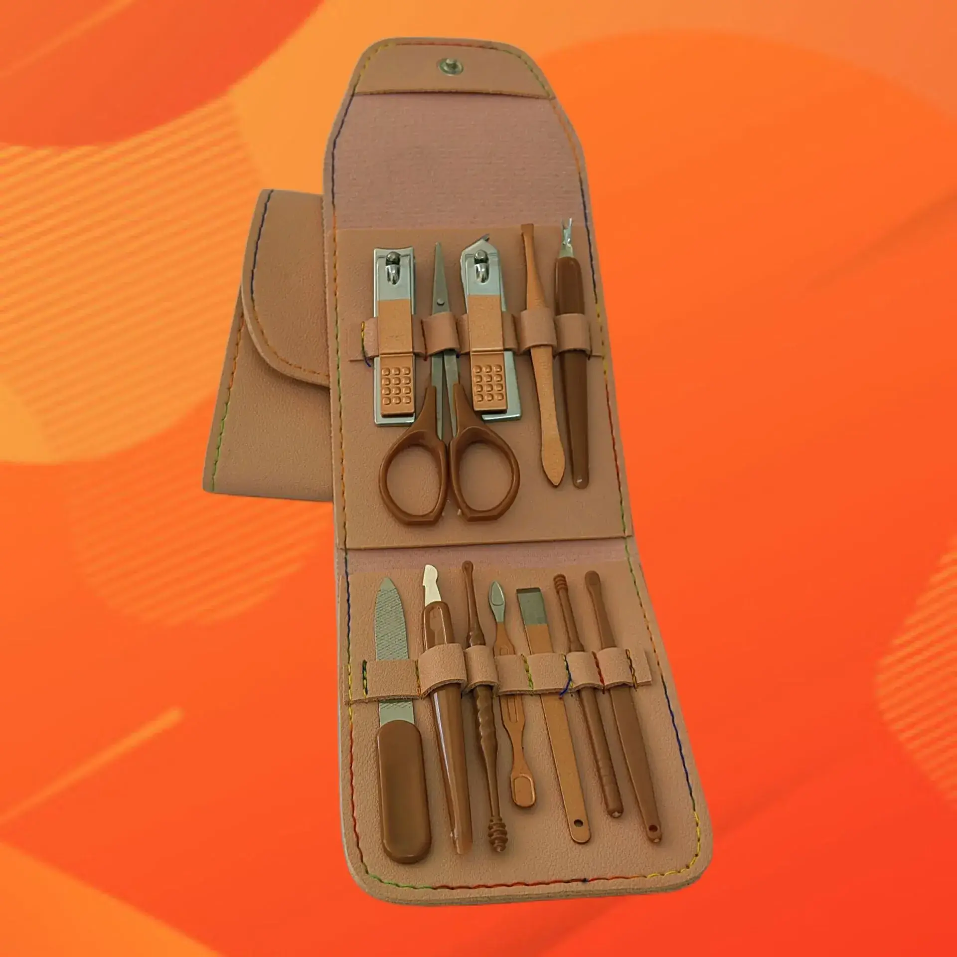 12-Piece Nail Manicure Tool Set with Clipper & Clippers - Image 27