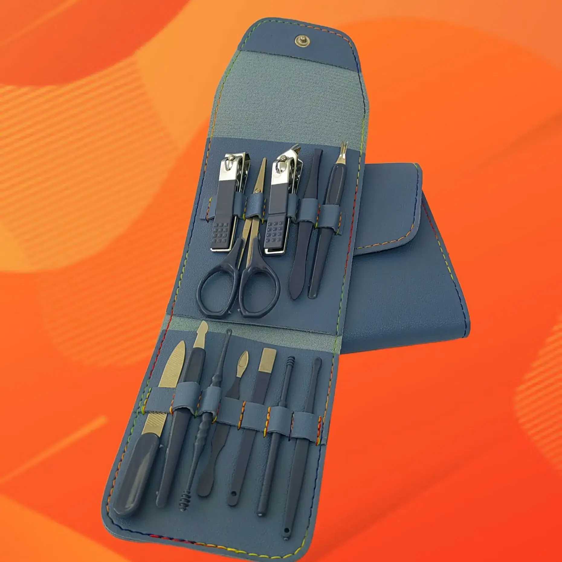 12-Piece Nail Manicure Tool Set with Clipper & Clippers - Image 28