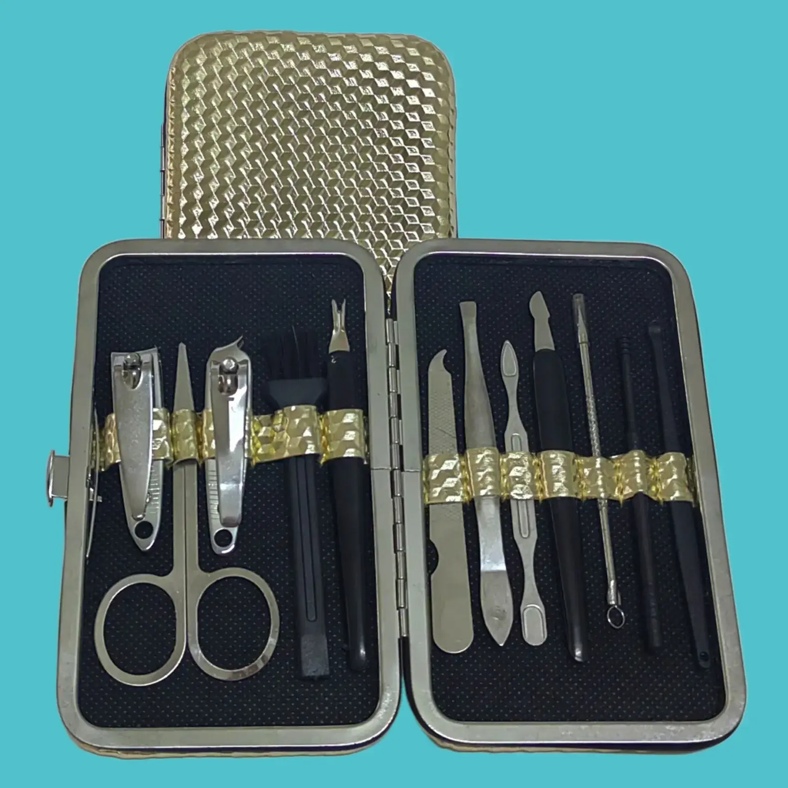 12-Piece Nail Manicure Tool Set with Clipper & Clippers - Image 3