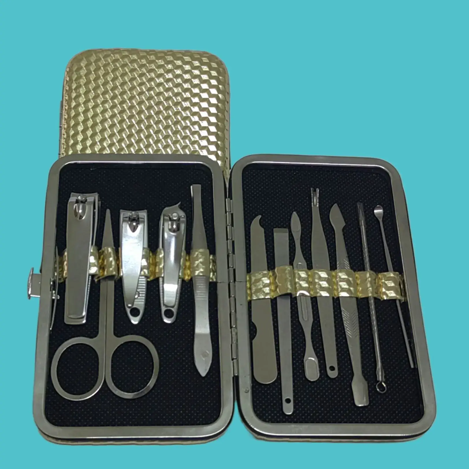 12-Piece Nail Manicure Tool Set with Clipper & Clippers - Image 4