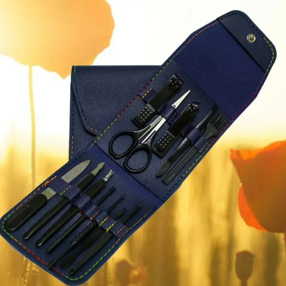 12-Piece Nail Manicure Tool Set with Clipper & Clippers - Image 5