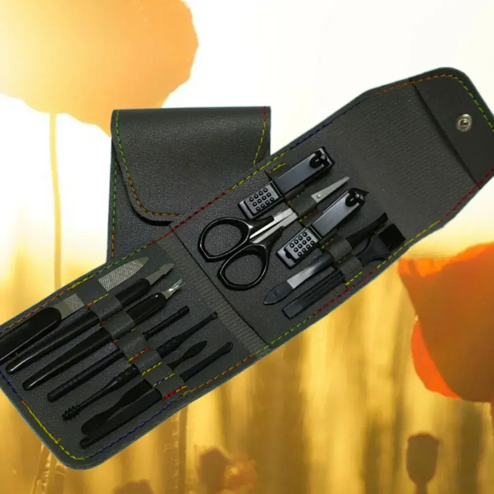 12-Piece Nail Manicure Tool Set with Clipper & Clippers - Image 6