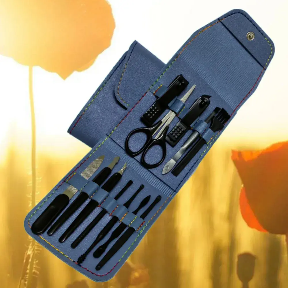 12-Piece Nail Manicure Tool Set with Clipper & Clippers - Image 8