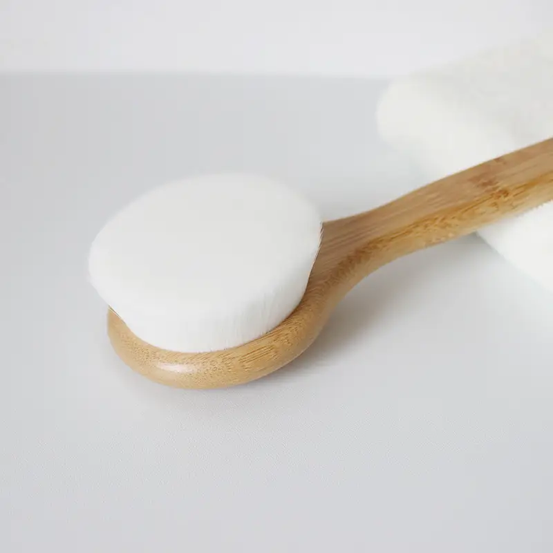 Bath Brush with Soft Bristles and Long Handle for Scrubbing the Back, Self-Use Body Brush, Cleaning Brush