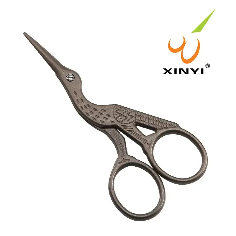 Xinyi Crane Scissors Antique Embroidered Household Scissors - Image 2