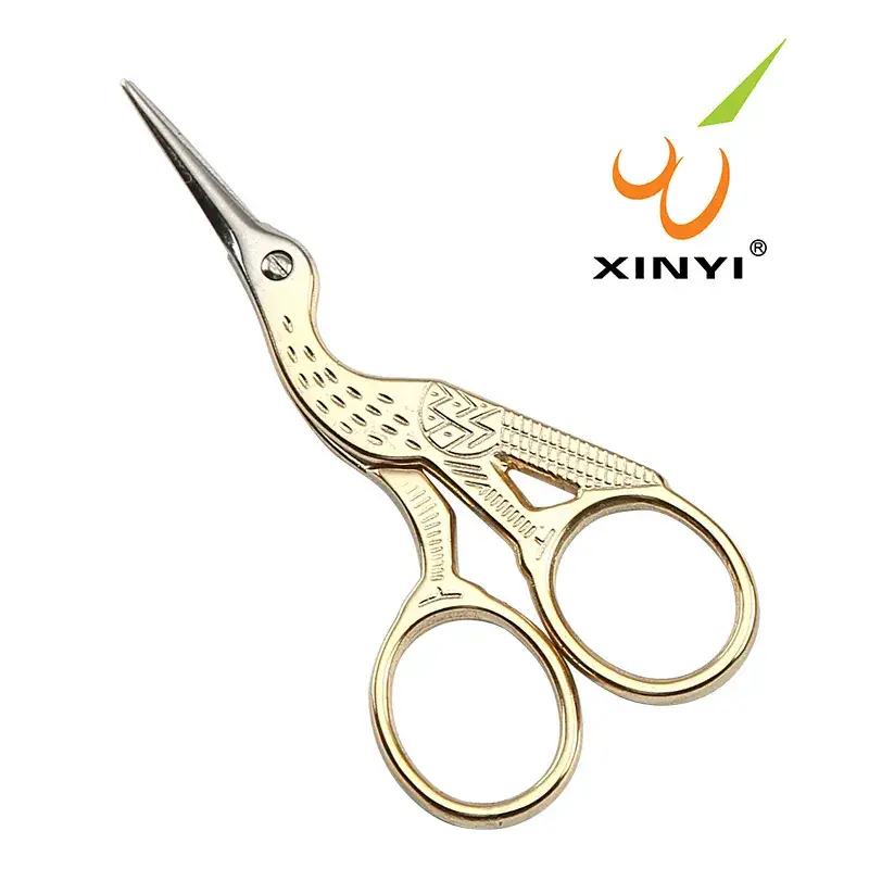 Xinyi Crane Scissors Antique Embroidered Household Scissors - Image 3