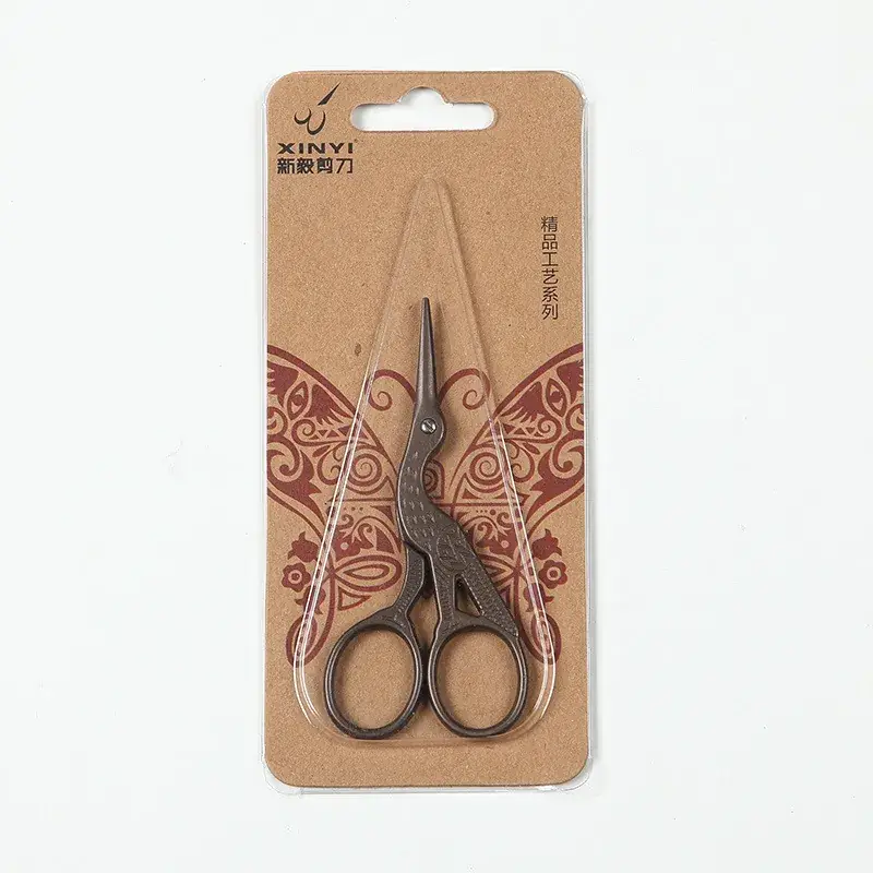 Xinyi Crane Scissors Antique Embroidered Household Scissors - Image 4