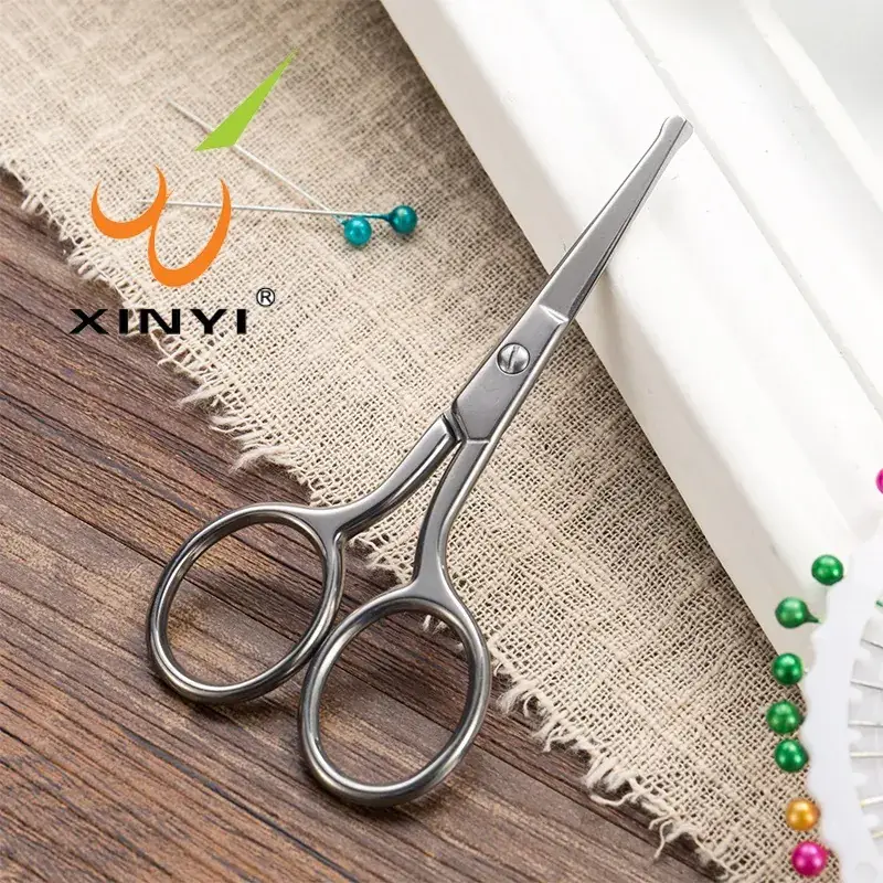Stainless Steel Nose Hair Scissors for Makeup Tools - Image 2