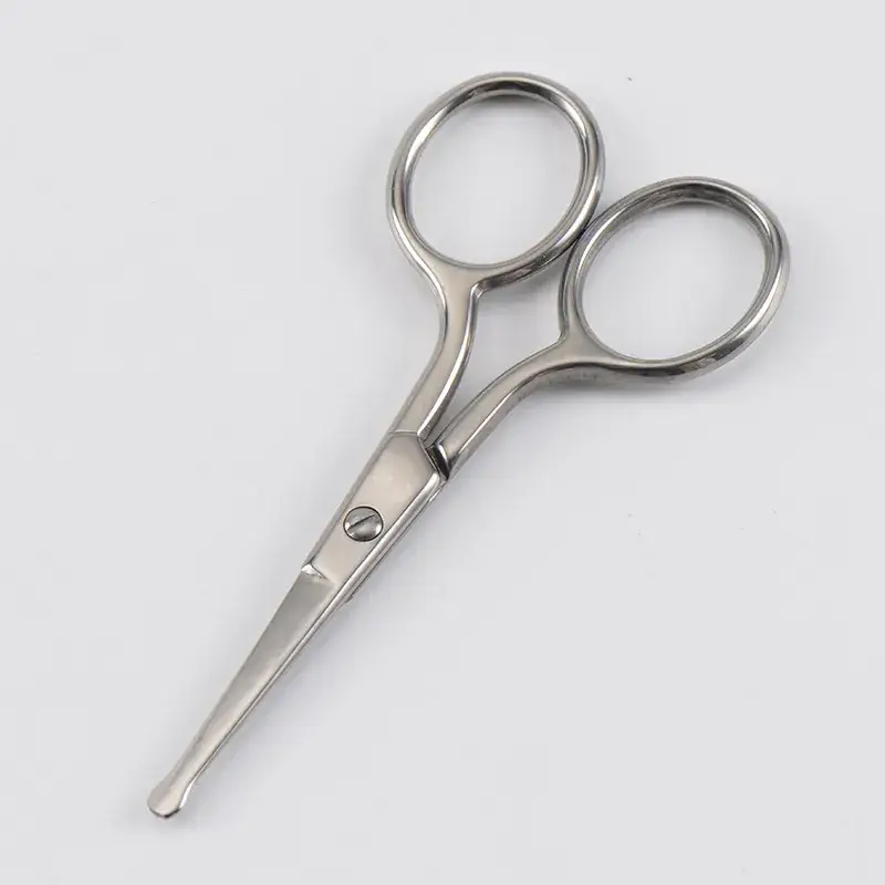 Stainless Steel Nose Hair Scissors for Makeup Tools - Image 3