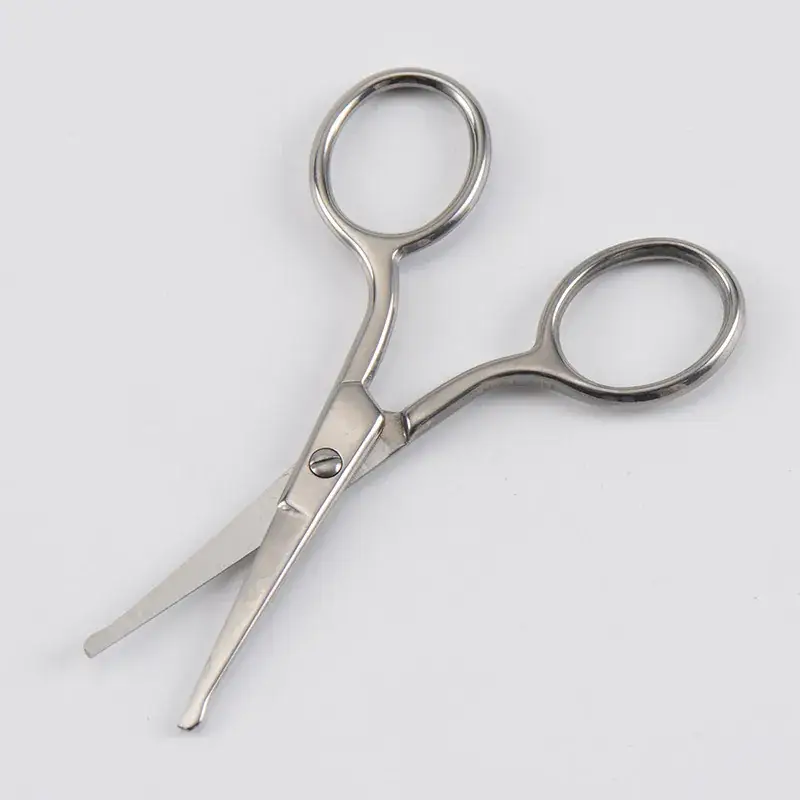 Stainless Steel Nose Hair Scissors for Makeup Tools - Image 4