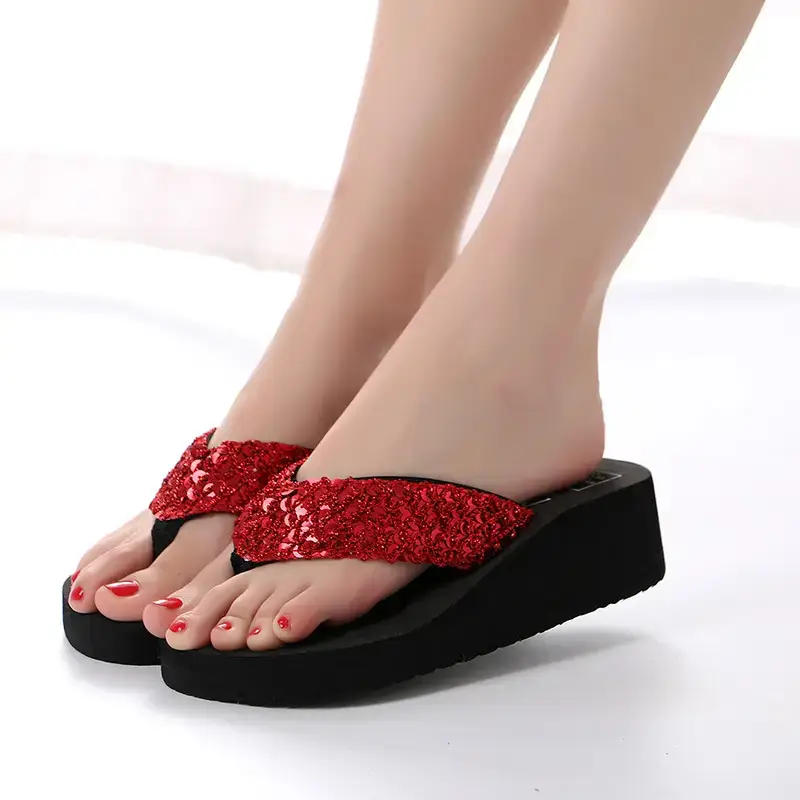 2218-sequins Red