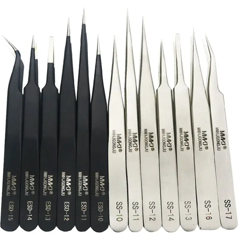 Stainless Steel Anti-static Tweezers 14cm - Image 27