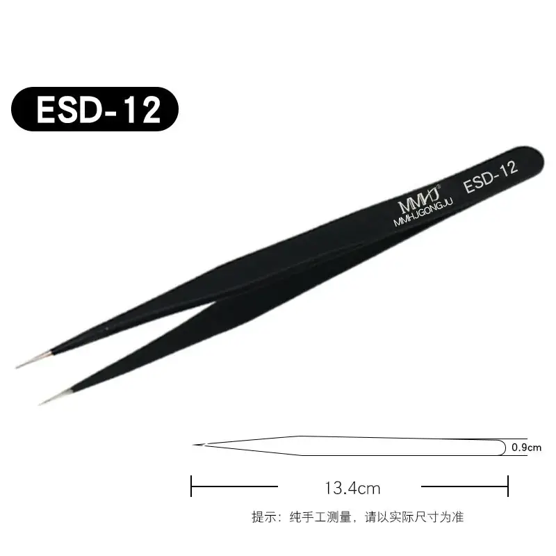 Stainless Steel Anti-static Tweezers 14cm - Image 3
