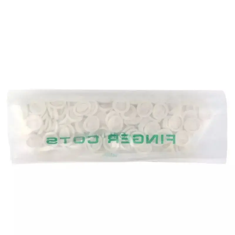 White Latex Finger Cots for Nail Care - Image 5