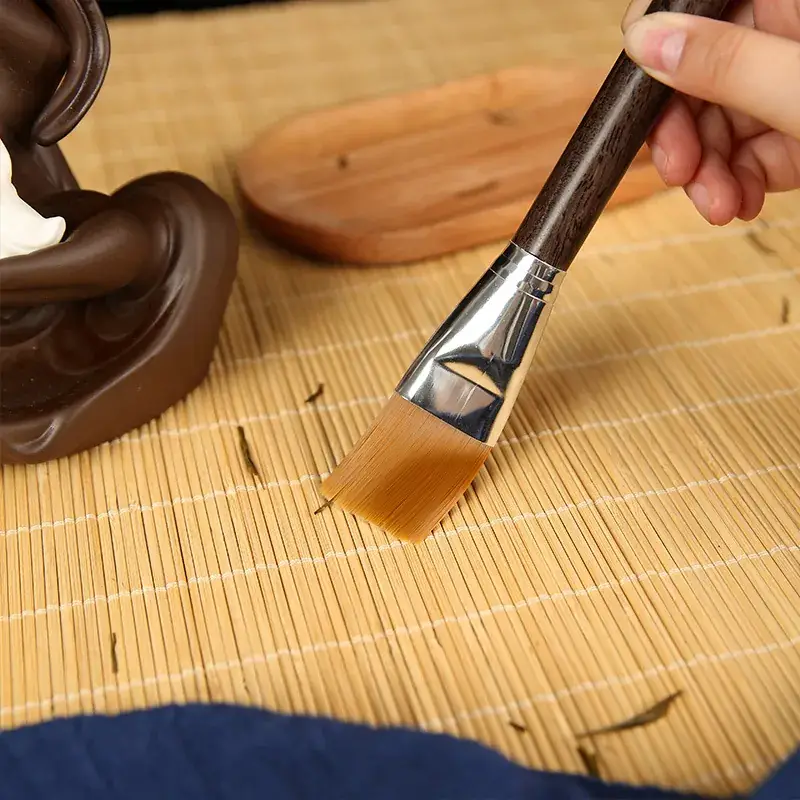 Nylon Bakelite Tea Brush Set for Tea Ceremony - Image 2