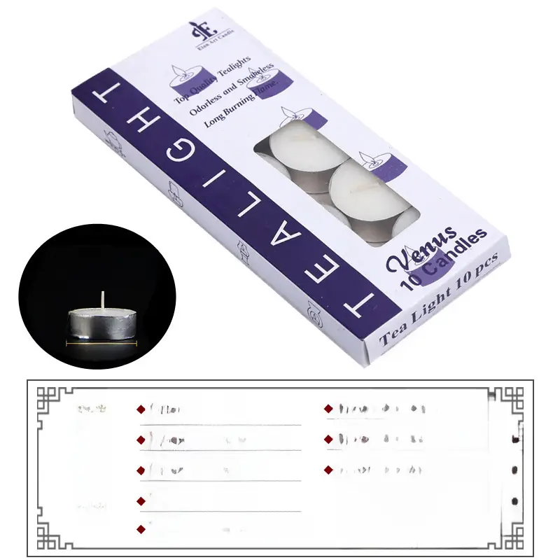 2-9 Hours Smokeless and Odorless Candle for Heating and Keeping Warm, Tea Brewing Candle, Aromatherapy Emergency Candle, White Eco-Friendly Candle