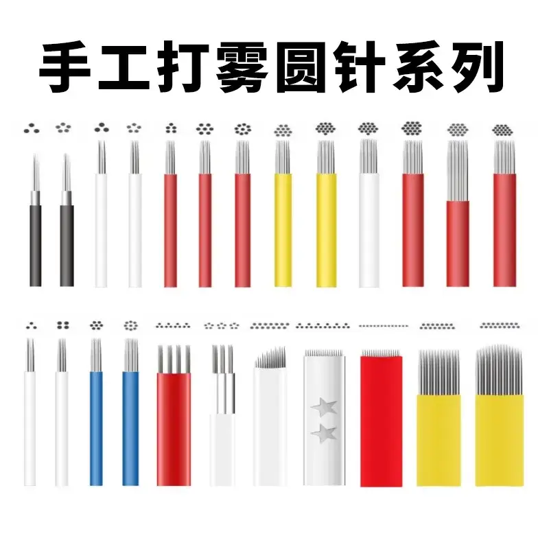 Tattoo Needle Blades Curved Fog Eyebrow 3 Round 5 Single Double Row - Image 5