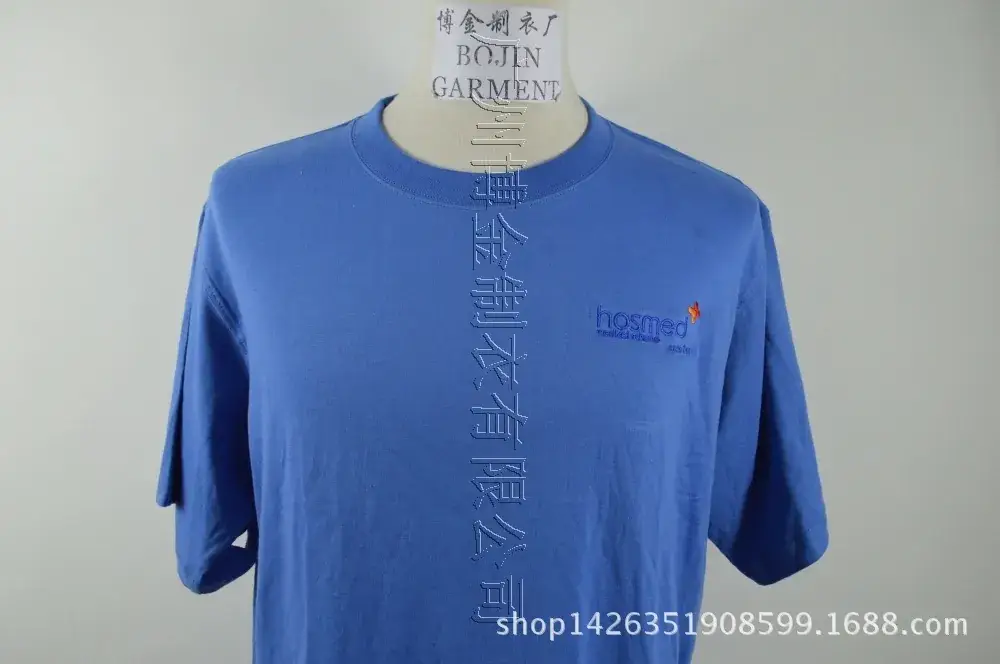 Cotton Polo T-Shirts with Logo Embroidery Green Blue - Image 4