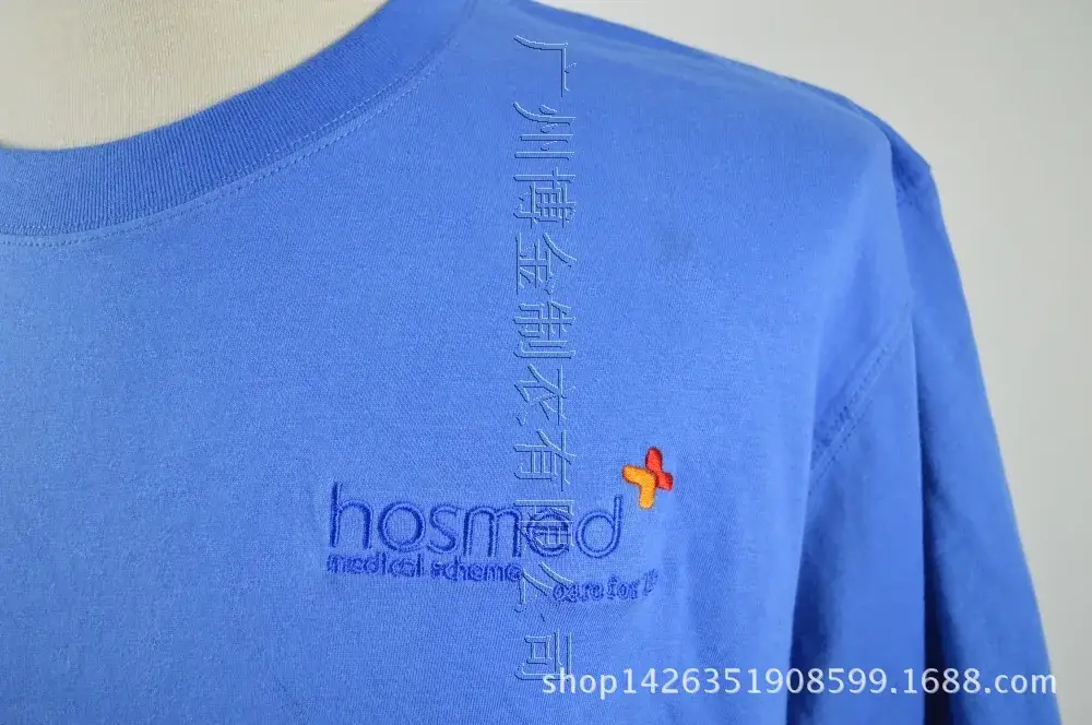 Cotton Polo T-Shirts with Logo Embroidery Green Blue - Image 5