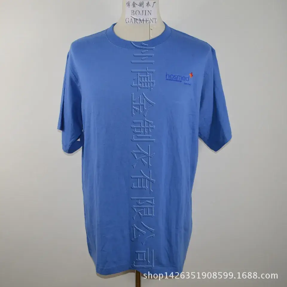 Cotton Polo T-Shirts with Logo Embroidery Green Blue - Image 2