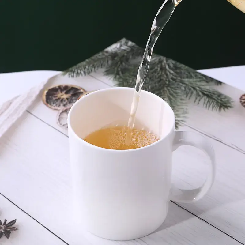White Ceramic Mug for Coffee & Tea - Image 3