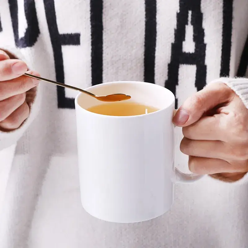 White Ceramic Mug for Coffee & Tea - Image 5