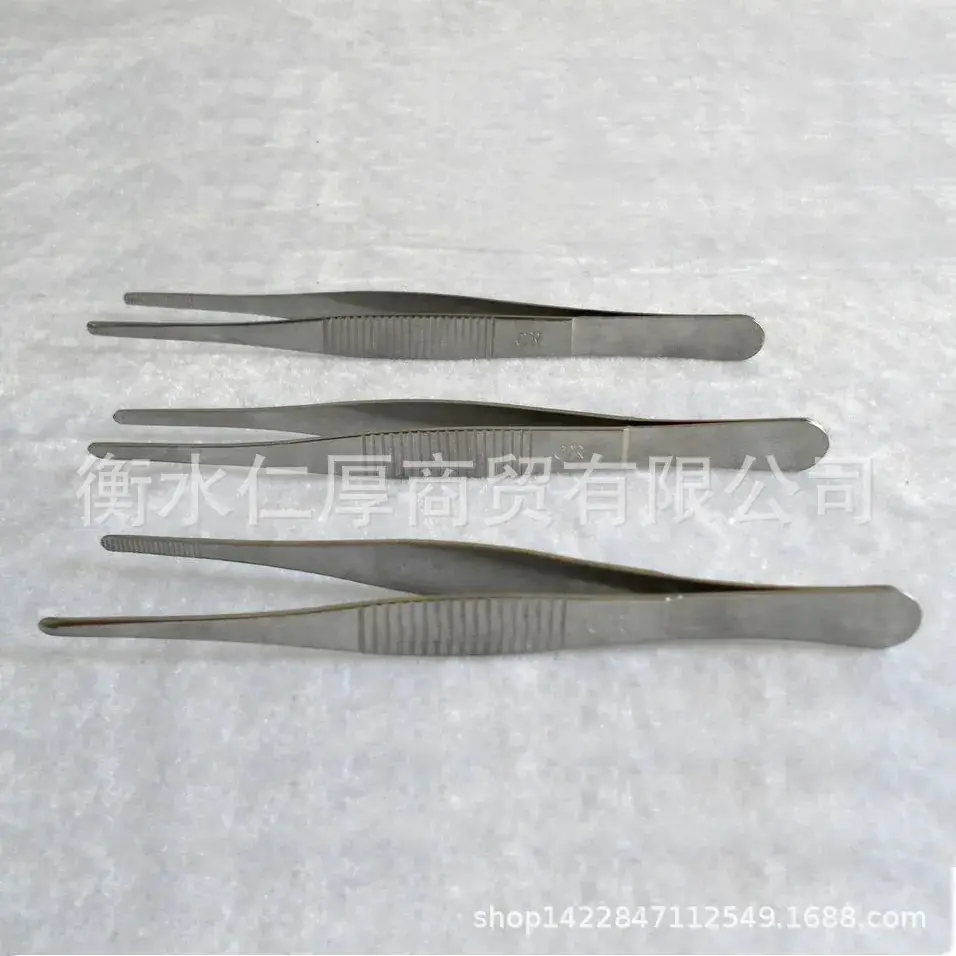 Stainless Steel Medical Tweezers Round Head Surgical Tools