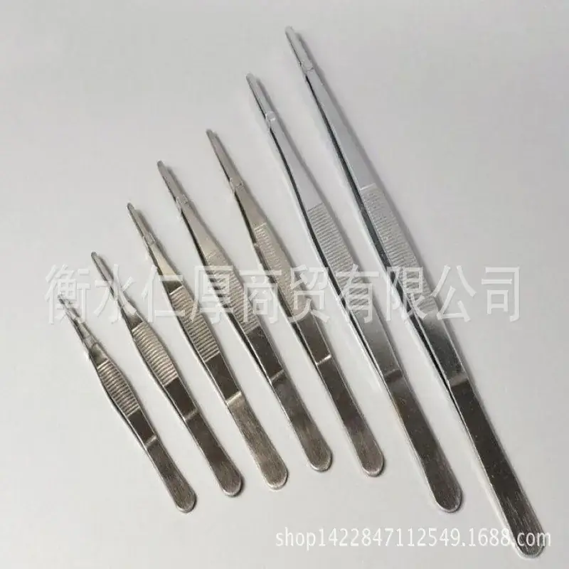 Stainless Steel Medical Tweezers Round Head Surgical Tools