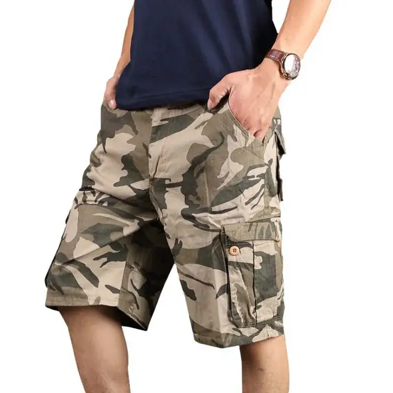 Summer Men's Multi-Pocket Work Pants Large - Image 2