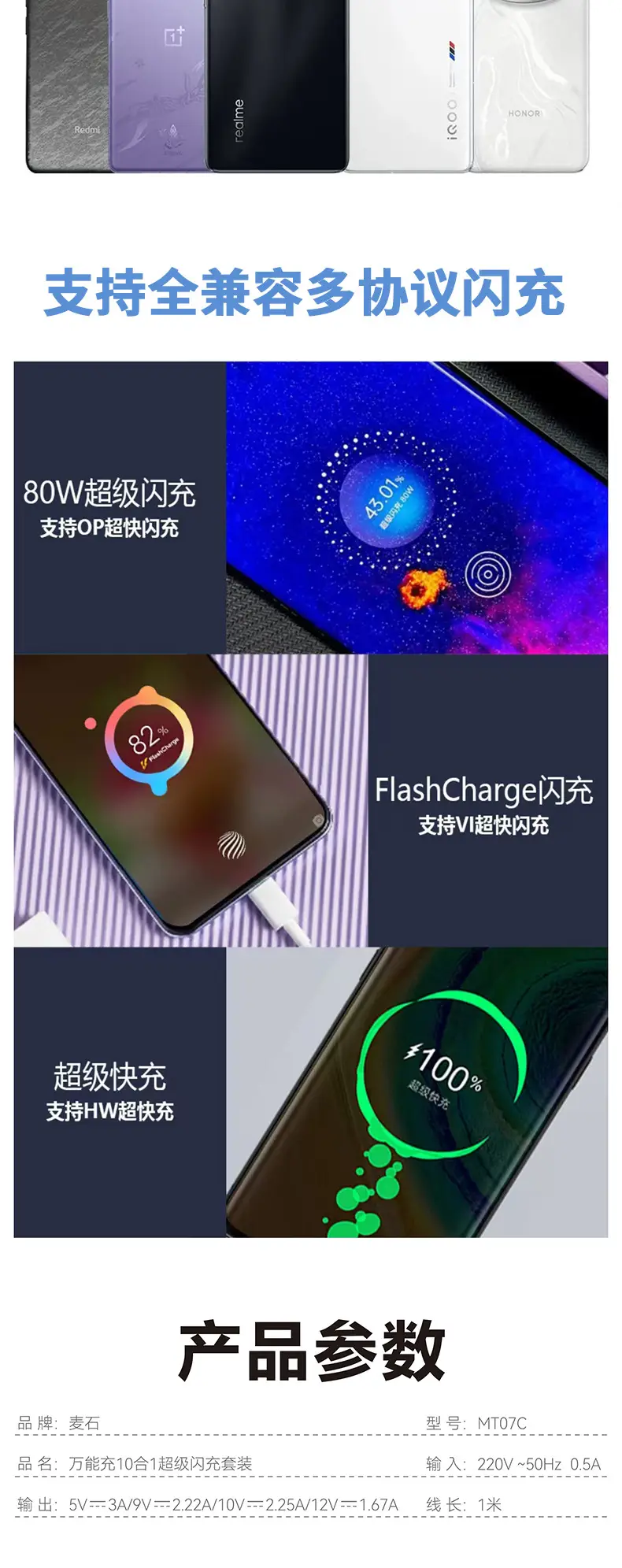 USB 200W Universal Fast Charging Head for Android & Apple — feature 6