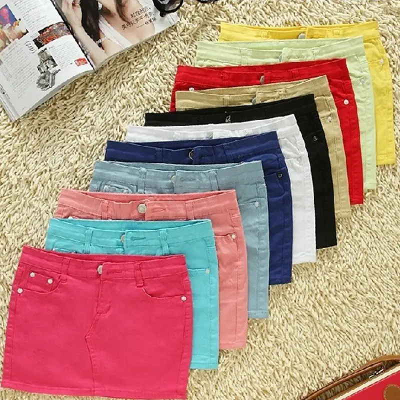 Women's Hip Slim Fit Blue Skirt Summer Night - Image 14
