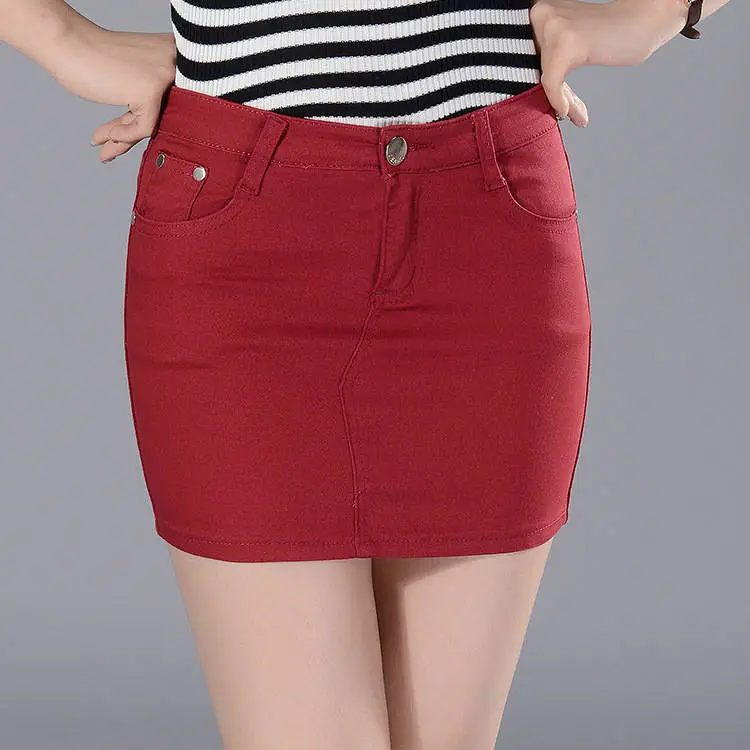 Women's Hip Slim Fit Blue Skirt Summer Night - Image 15