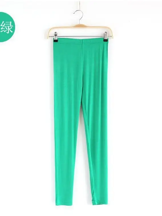 Women's Black Elastic Leggings Summer Wear - Image 8