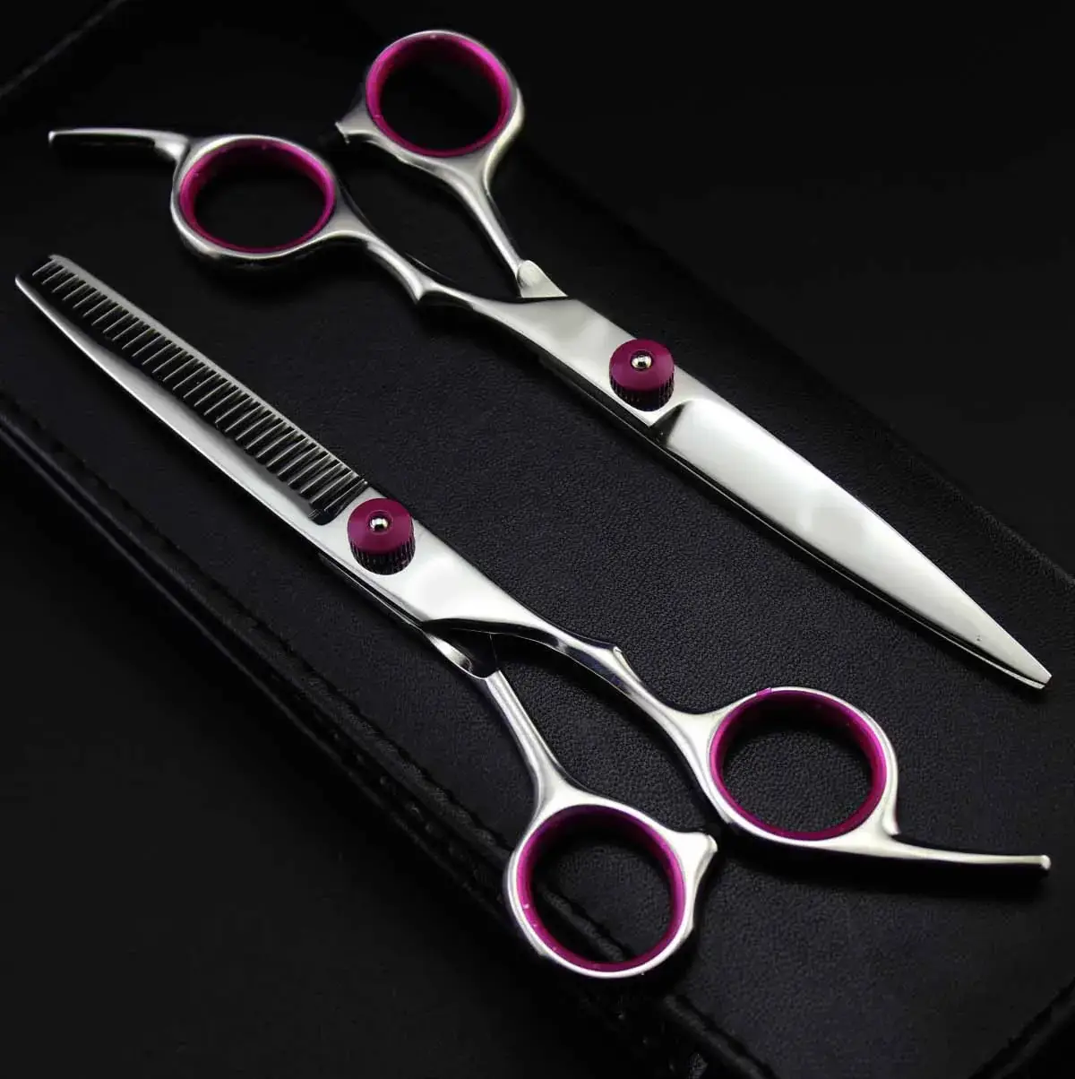 CG 6.0 Inch HUO Screw Hair Scissors Barber Tooth Thin - Image 2
